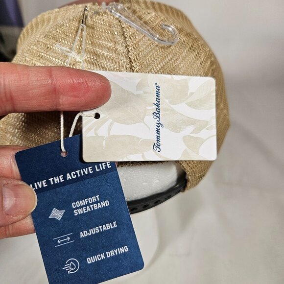 Tommy Bahama Baseball Hat Dusty Rose Mauve Truckers Hat Adjustab Fish - Picture 7 of 10